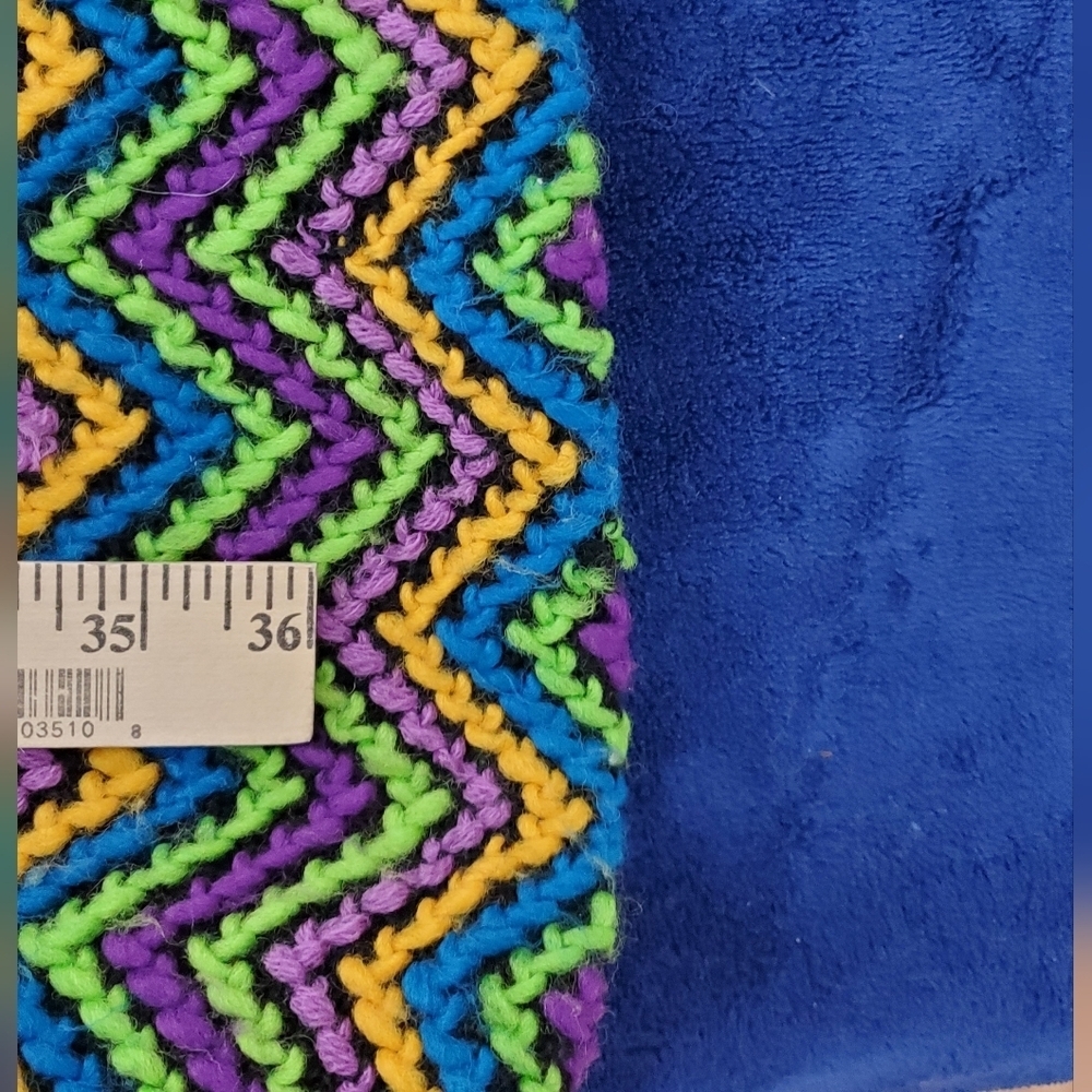 Helen Whiting Vintage Chevron Knit Dress 60s Go-Go Style Good Vintage Condition - Picture 7 of 9